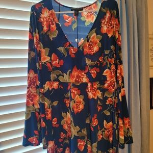 Forever 21 Plus Size Bell Sleeve Mini Dress